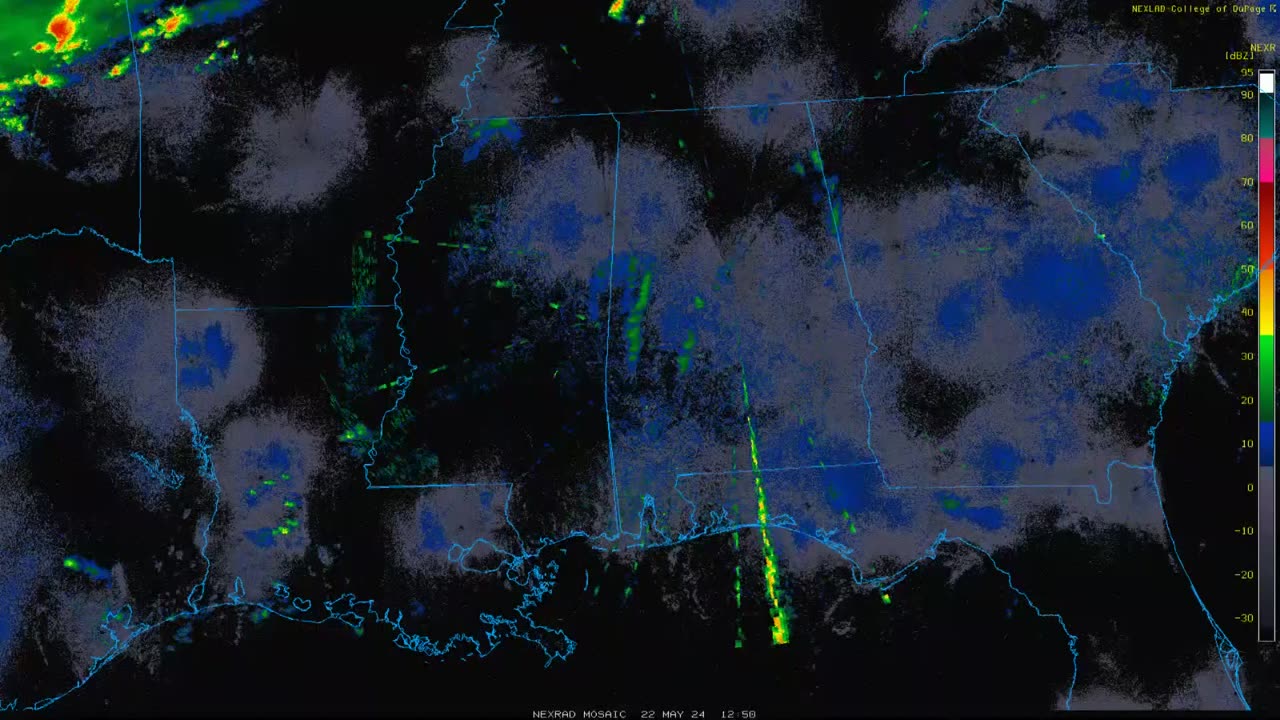 Massive Ionospheric Heating in Eastern Texas Tornado Warning East of Texas