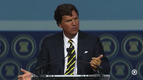 Tucker Carlson During Speech At Heritage