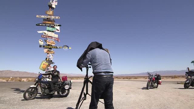 Riding through Arizona - Motorcycle Cannonball '16