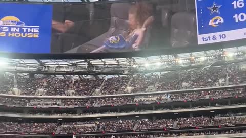 Kim Kardashian booed by crowd at Rams game in LA when they showed her on the Jumbotron