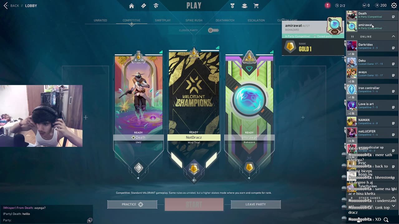 Singapore Server Rank Push let's go || Valorant || Gold 3 grind