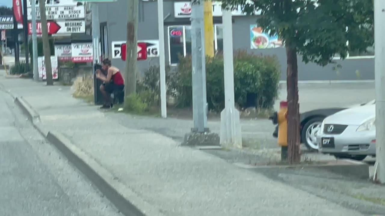 Perverted man mocking women in broad daylight in chilliwack