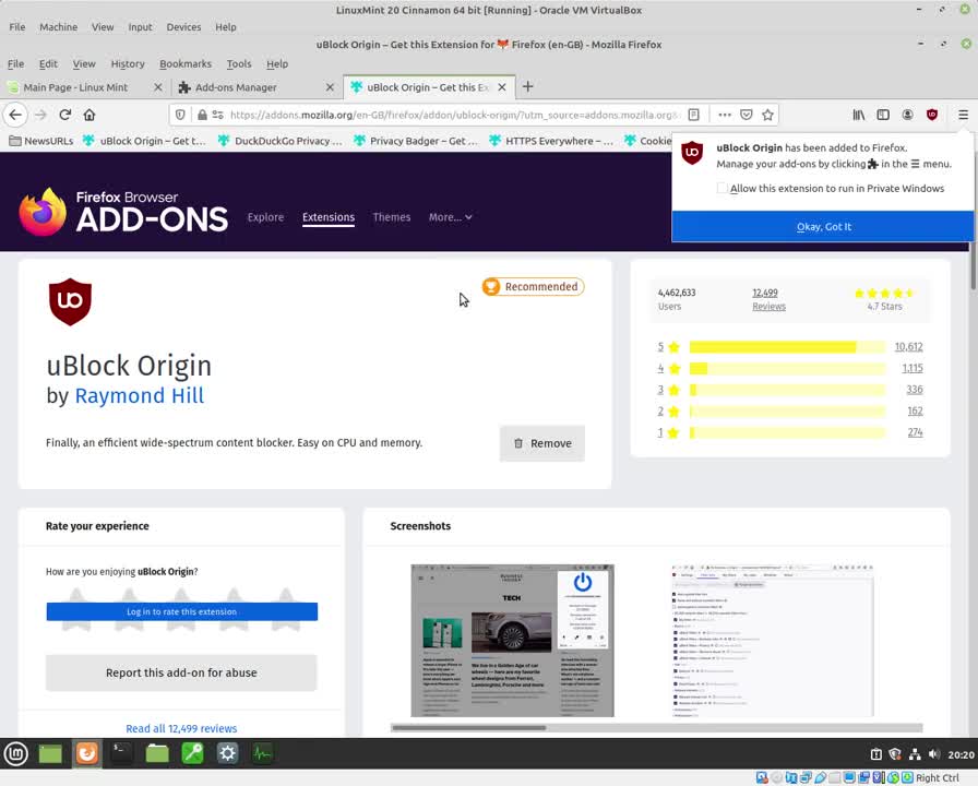 Firefox add-on privacy and add blocker uBlock Origin review