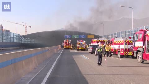 Deadly fire Five dead following collision in Seoul, South Korea