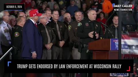 Trump Gets Endorsed By Law Enforcement At Wisconsin Rally