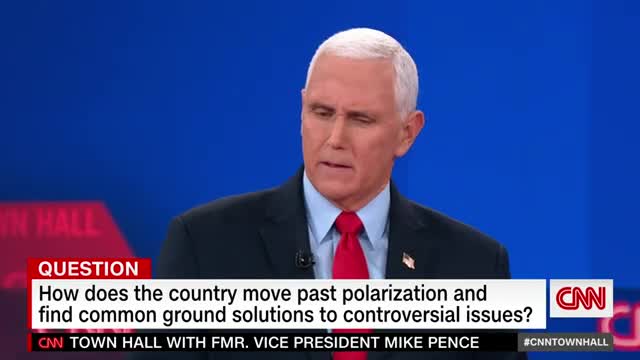 Watch Pence's response when asked if he'll support Trump in 2024