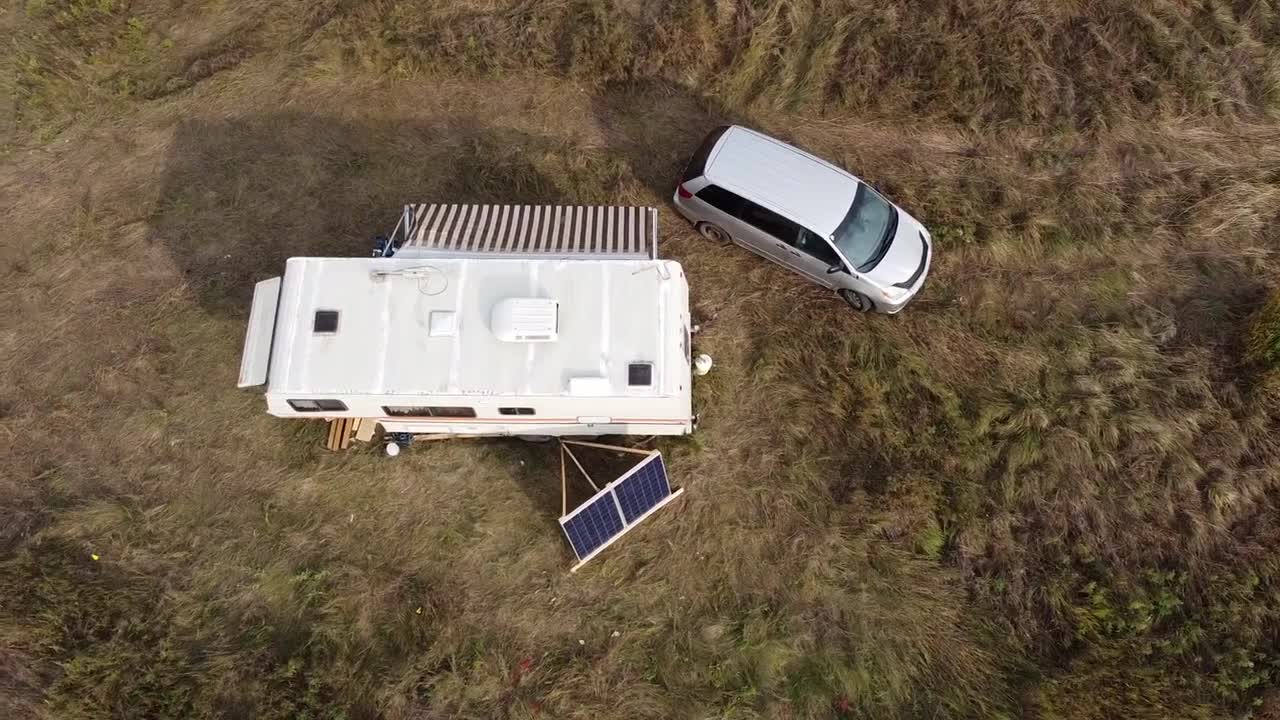 Drone video of PyraTUNNEL in Redwater AB (north of Edmonton), a hub for PyraPODs with SolaRoof