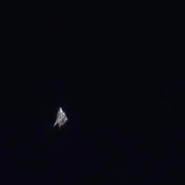 Angel like UFO seen from Plane window