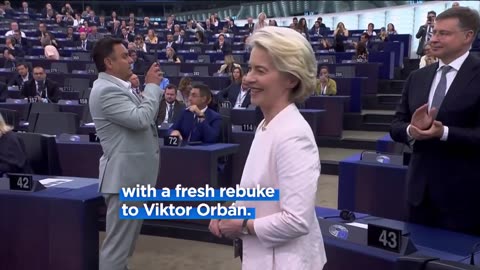 Peace can never mean surrender, Ursula von der Leyen says in fresh rebuke to Orbán