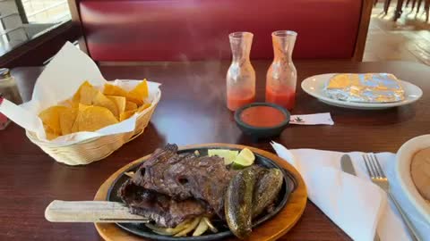 Carne asada meal of the day