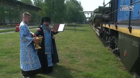 Russian Footage of Tank Production Complete with Blessing from the Russian Ayatollah