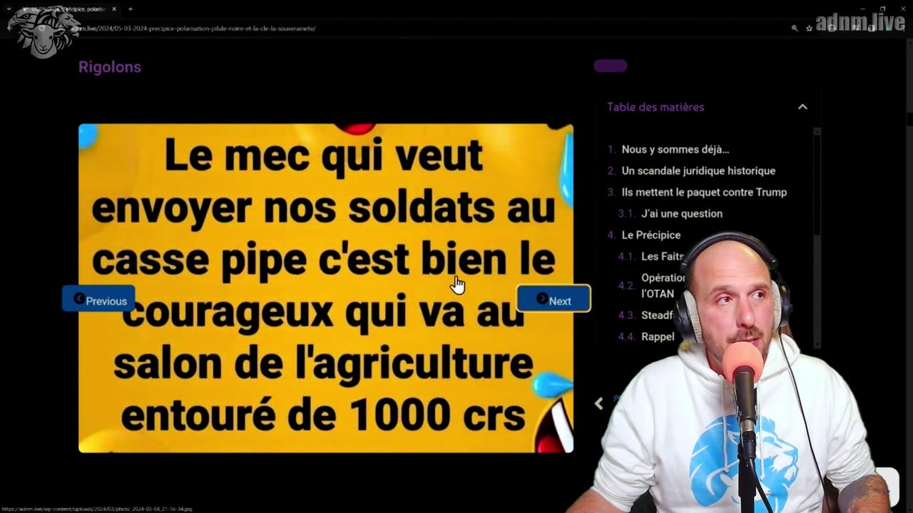 Précipice polarisation pilule noire et la clé la souveraineté - 05-04-24 CUT