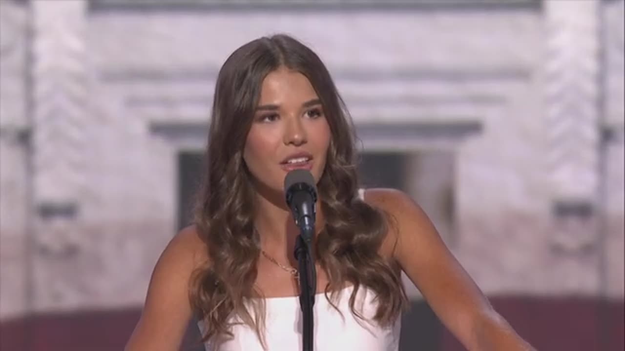Trump's grandchild, Kai Trump, addresses RNC