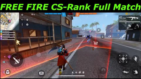 1 CS-Rank full match | FREE FIRE | Booyha | Epic Victories in Free Fire Battle Royale