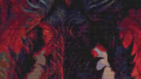 Demon Lord full coverage counted cross stitch pattern