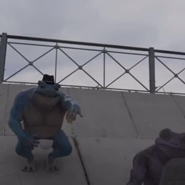 KEK, got too close to frogs