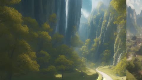 behind mountains