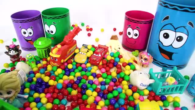 best toy learning video for toddlers and kids learn colors with surprise crayons!