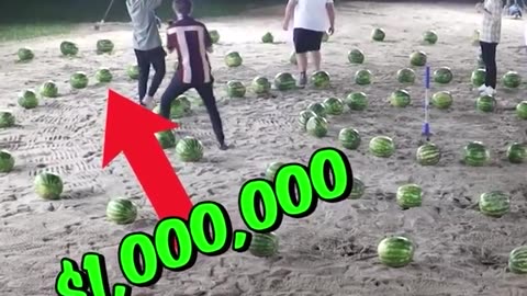 $1 MILLION HIDDEN IN WATER MELON