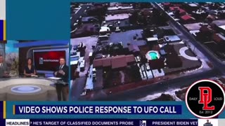 Police body-cam footage records UFO crash landing in a Las Vegas backyard