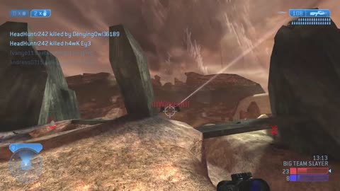 Halo 2 Classic Big Team - Big Team Slayer on Burial Mounds Multiplayer Gameplay