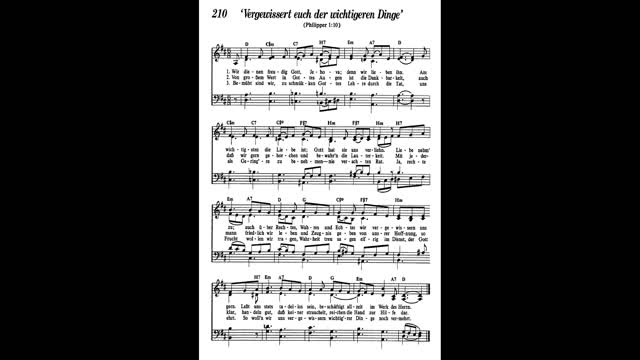 Vergewissert euch der wichtigeren Dinge (Lied 210 aus Singt Jehova Loblieder)