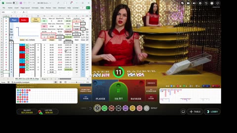 Live Baccarat - 81 units in 63 minutes with a new money management system