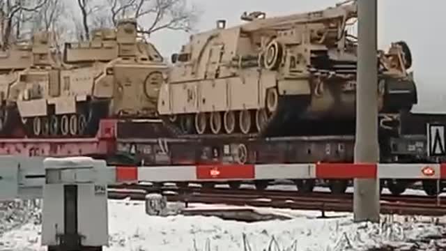 American Bradley's Seen in Poland , Most likely heading to Ukraine