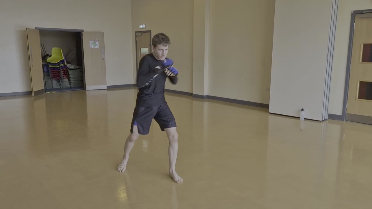 Shadow Boxing at the end of a TWO-HOUR training session!