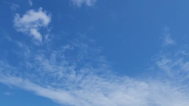 Helicopter passing sky