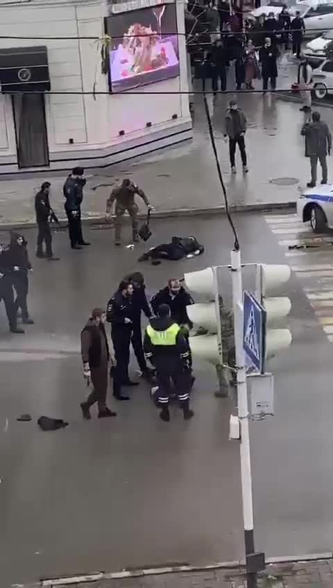 ️ Another video from the scene of the shooting in Grozny