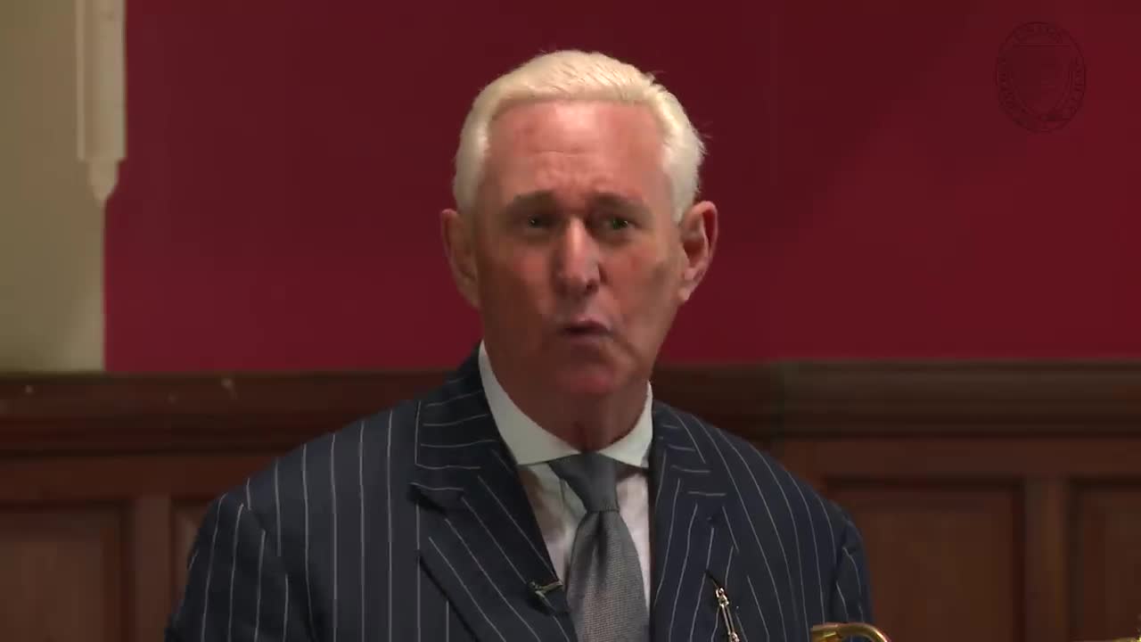 Roger Stone Speaks at Oxford Union