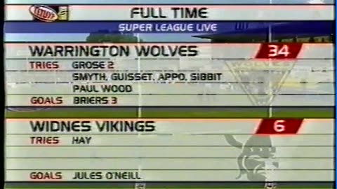 2003. Super League 08. Round 07 Of 28. Warrington Vs Widnes.