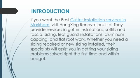 Best Gutter installation services in Markham