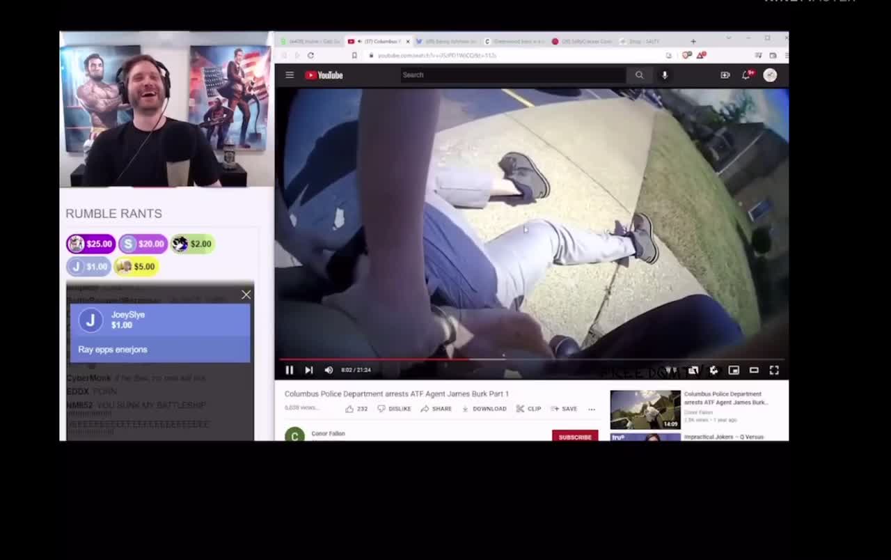 ATF agent gets taser by police for infringing on Americans 2nd amendment