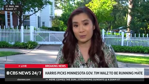 The scene at Gov. Tim Walz's home after Kamala Harris picks him as running mate
