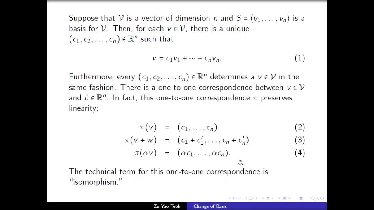 Change of Basis - Linear Algebra