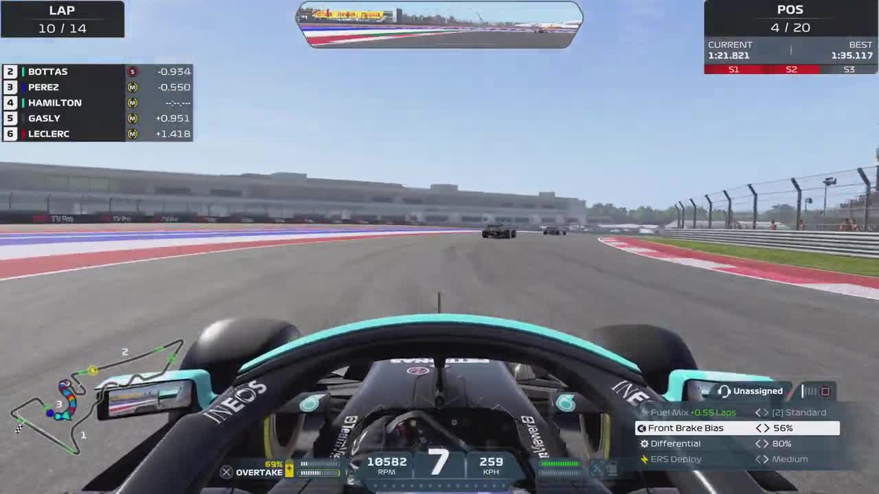 F1 2021 - Championship Round 18 Austin Mercedes F1 W12 Hamilton