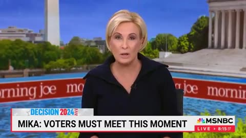 MSNBC Hack Mika Brzezinski Holds Back Tears for Entire Segment as She Admits Trump Likely to Win