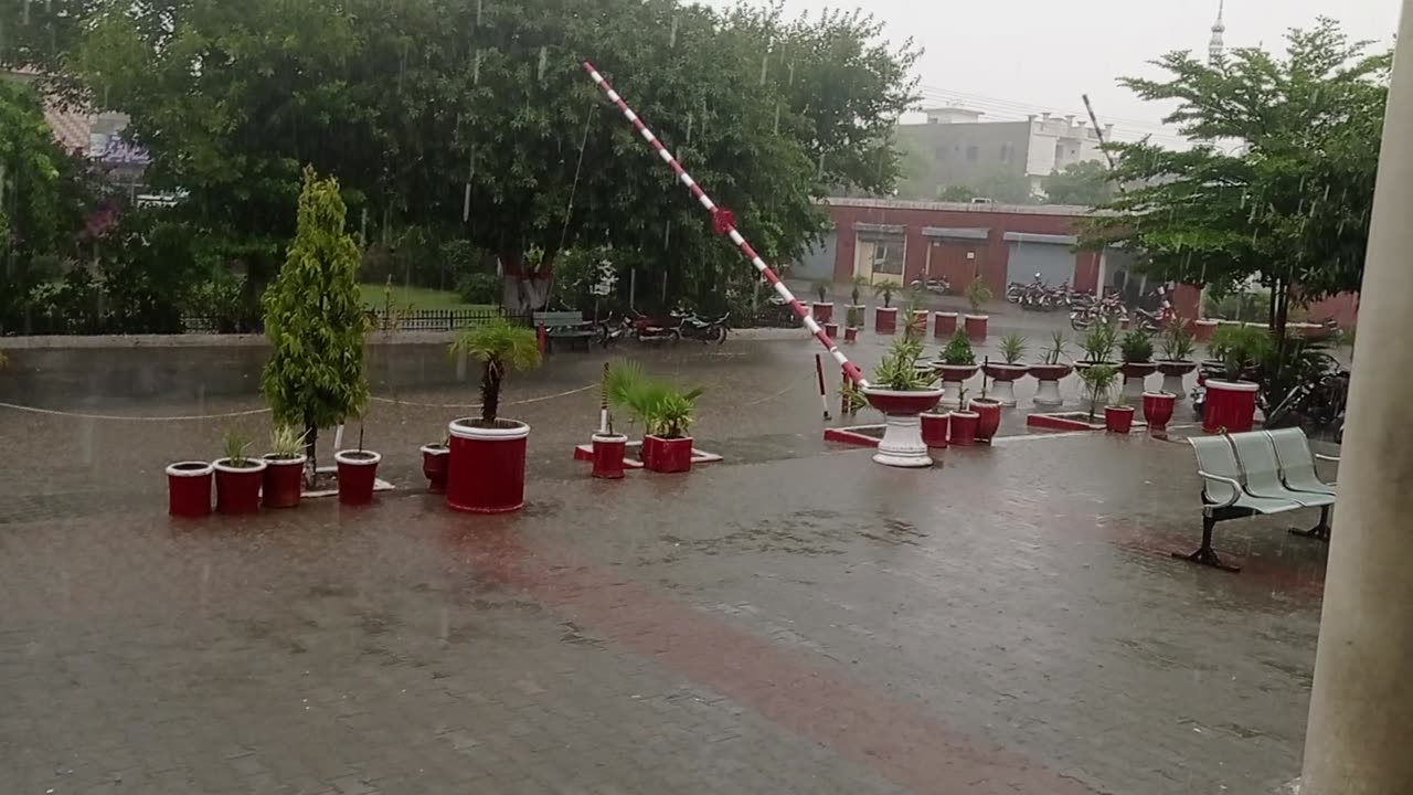 Intense flooding after Rain in Layyah