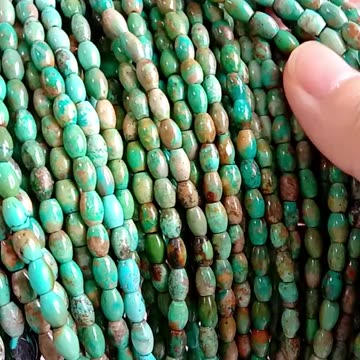 4mm*6mm Natural turquoise smooth Beads High Quality Loose Beads Making Necklace Jewelry