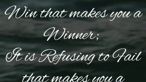 How to become a winner | Success | Today motivation