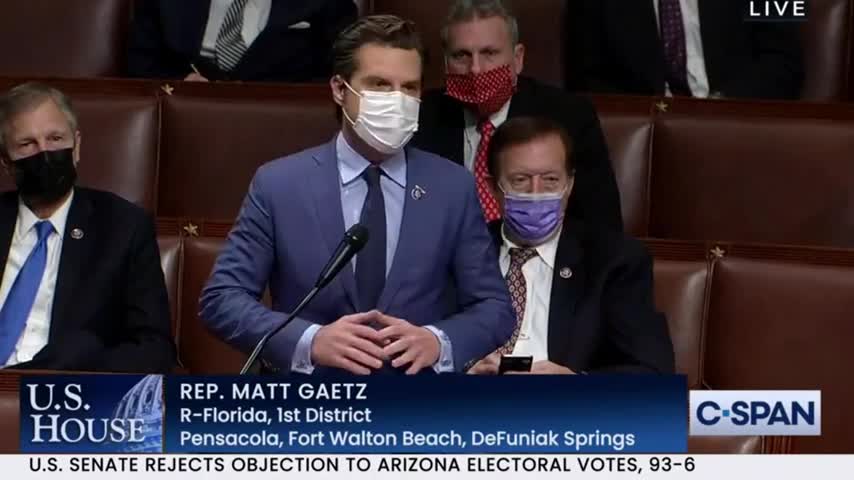 Matt Gaetz claims some protestors at the capitol were Antifa