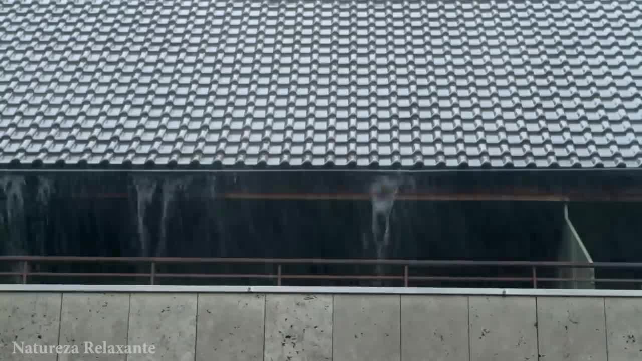 Sleep well within 3 minutes with rainsound on metal roof and thunder