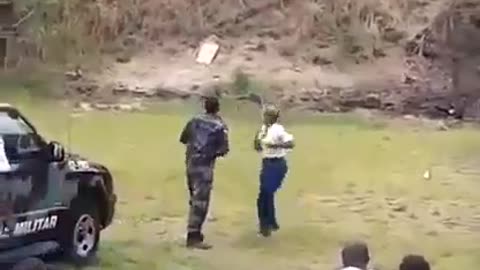 FEMALE police trainee throws grenade in the wrong direction - women suck at everything