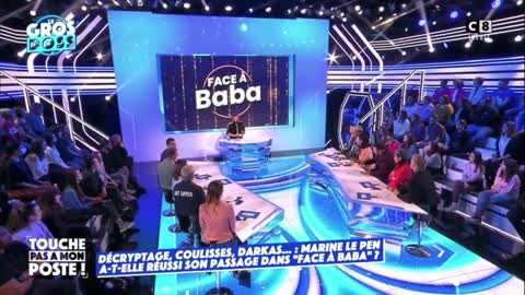 Le debriefing de Marine Le Pen Face A Baba sur TPMP
