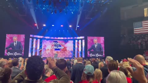 The Trump rally was opened with the LORD PRAYER