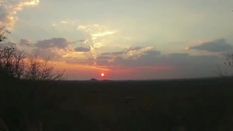 Sun gets smaller as it rides off into the ....