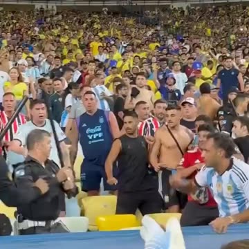 RIVAL BRAZIL FOOTBALL FANS CLASHES🏟️🤼‍♂️⚽️WITH ARGENTINA FANS🏟️⚽️🥅💫