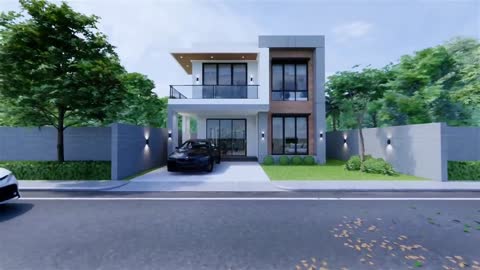 Sharing the front view of the villa